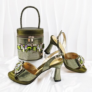 2025 otoño nuevos estilos zapatos y bolsos a juego monederos de lujo zapatos de tacón alto para mujer - Product Image 3