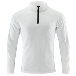 Personnalisé séchage rapide course à pied col rond à manches longues T-Shirt de sport Gym Fitness demi-1/4 quart fermeture éclair haute qualité pull chemise - Product Image 3