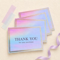 Petite carte d'entretien de bijoux sur cartes de remerciement personnalisées avec votre propre design, instructions d'entretien, emballage du produit