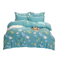 Vente en gros de draps de lit personnalisés en coton 100% - Ensemble de literie 4 pièces - Housse de couette - Taille King Size - Taille Queen Size - Taille Full - Super doux - Luxe