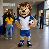 Costumes de mascotte de football Lion en EVA fiables Shengye pour les compétitions sportives et le cosplay animal