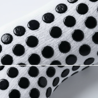 Chaussettes de football antidérapantes blanches à double bande, chaussettes de sport à logo d'équipe personnalisé, chaussettes d'entraînement de football