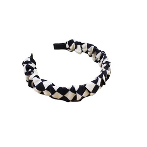 Diadema de Tela Plisada con Patrón Geométrico, Accesorio para el Cabello de Uso Diario, Origen Yiwu, Hecho a Mano - Product Image 5