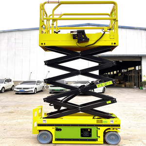 CE 6m 8m 10m 12M 16m rueda hidráulica tijera eléctrica Manlift plataforma de trabajo aéreo autopropulsado <span class=keywords><strong>Mini</strong></span> tijera elevador móvil - Product Image 1