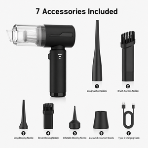 OEM ODM 20KPa Brushless Cordless Handheld <b>Vacuum</b> Cleaner 100W 3-Speed Rechargeable Air Duster Blower for Factory Industrial Use - Product Image 4