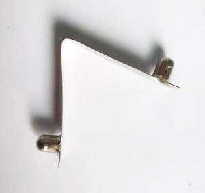 Stainless Steel V Shape Flat Solid Snap Double <strong>Button</strong> <strong>Spring</strong> Clip for Tubing Locking Tube <strong>Push</strong> Pin - Product Image 3