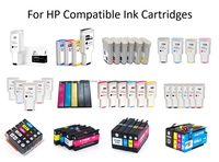 Cartucho de Tinta de Pigmento Compatible BOMA HP738XL con Chip Inteligente de 300 ml para Plotter de Formato Ancho HP DesignJet T850 T950 CAD