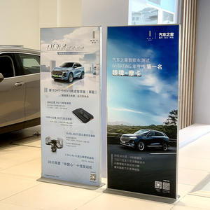 Expositor Rectangular <span class=keywords><strong>de</strong></span> Aleación <span class=keywords><strong>de</strong></span> Aluminio 80X180, Panel Publicitario <span class=keywords><strong>de</strong></span> Instalación Rápida, Tipo Puerta, Vertical, <span class=keywords><strong>de</strong></span> Pie - Product Image 1