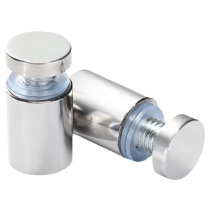 Vis de fixation en laiton pour panneaux publicitaires, vis de fixation pour miroirs, supports muraux en acier, supports de fixation pour verre et acrylique, entretoises de fixation - Product Image 2