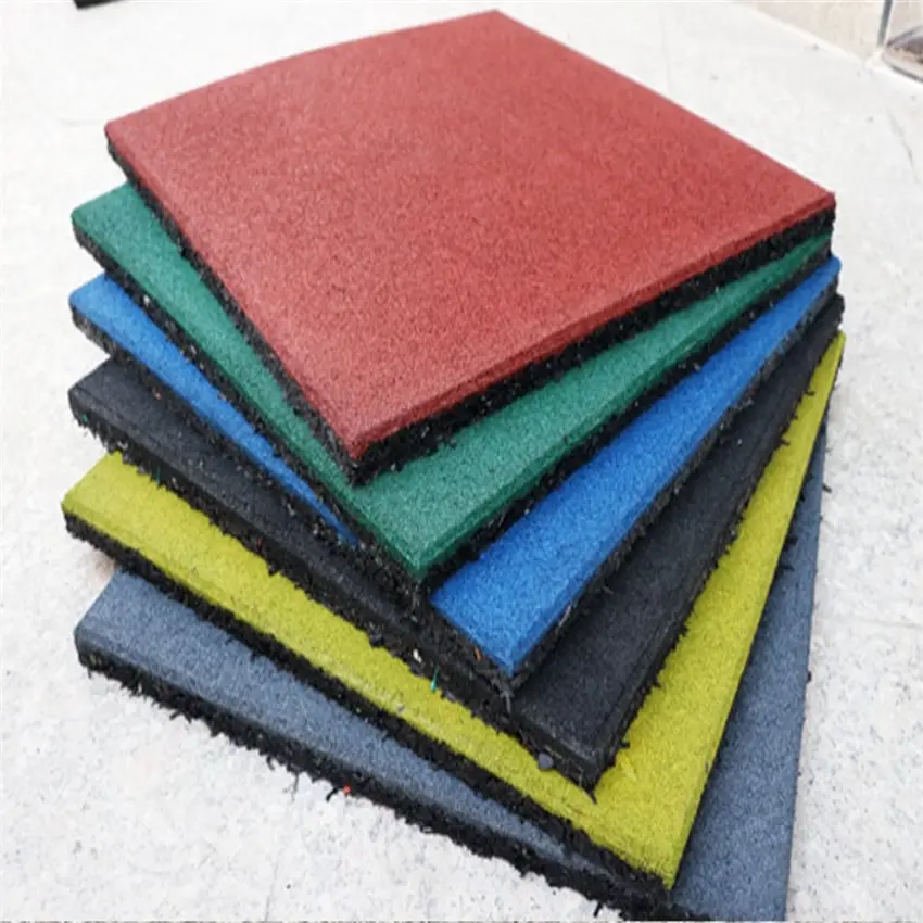 High quality protective flooring, rubber tiles, indoor and outdoor durable rubber flooring for amusement parks