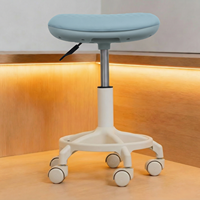 Repose-pieds professionnel pour salon de manucure, avec base ronde, confortable, pour spa des pieds, support réglable pour chaise