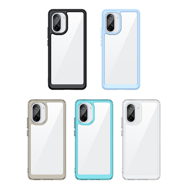 For OnePlus Ace 5 Racing Clear Case 2 in 1 Hard Acrylic + Soft TPU Bumper Shockproof Mobile Phone Cover for OnePlus Nord CE5 5G