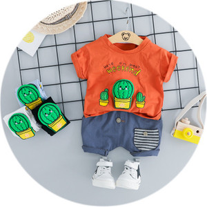 Conjunto de Camiseta y Pantalones Cortos Casuales de Verano E2woo para Niñas de 1 a 5 Años, Venta al por Mayor en Pequeñas Cantidades, Poliéster/Algodón - Product Image 2