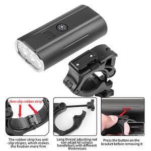 Luz para bicicleta Z-550, 6200 Maha, Led recargable, resistente al agua Ipx5, con salida USB para bicicleta de montaña y carretera - Product Image 1