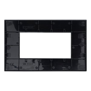 Piastra di plastica etroit Venus serie 4P colore nero compatibile con Vimar Arke-materiali elettrici/compatibile con Vimar Arke - Product Image 3
