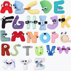 Aa Trend Valentines Day Gift 2023 Stuffed Animals Toys Wholesale Plush Alphabet Lore Letter Kids Toys Plush Stuffed Letters Toy