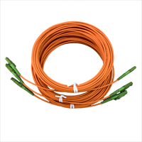 E2000 APC to E2000 APC OM2 Simplex Fiber Optic Patch Cord 50/125 Low Insertion Loss Optical Jumper Cable Custom Length