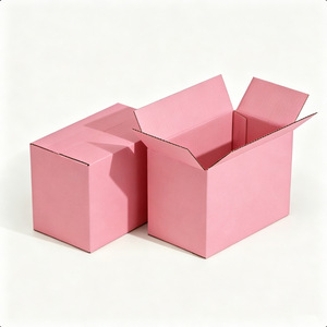Caja de cartón plegable de 30 mm de grosor, papel corrugado, fácil de almacenar para envíos, logística, comercio electrónico y uso en oficina. - Product Image 2