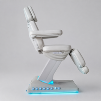 Table de beauté électrique à 4 moteurs avec roulettes verrouillables, port de charge USB, hauteur réglable, pour salon, spa, clinique dentaire, esthétique