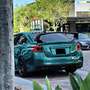 สปอยเลอร์หลัง Subaru สีดำเงา ลายคาร์บอนไฟเบอร์ วัสดุ ABS สำหรับ WRX STI VA ปี 2015-2021 - Product Image 5