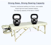 Table de Massage Portable pliable lit chiropratique thérapie canapé tatouage Spa chaise pour ventouses riz blanc