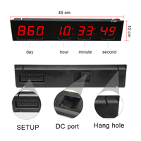 Jam Hitung Mundur Acara 9 Digit 999 Layar LED Digital Besar dengan Detik untuk Acara, Pembukaan Toko, dan Pameran Dagang