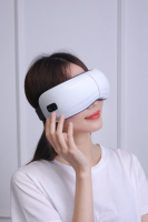 Masseur oculaire rechargeable japonais et coréen pour usage domestique et professionnel 2026, contrôle de la minuterie, mini appareil de soin électrique noir, 500 mAh, USB Type-C