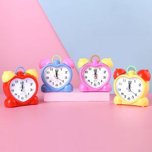 Creative Color Student Simple Alarm <b>Clock</b>, Cute Cartoon Men and Women Silent Small <b>Clock</b> - Product Image 3