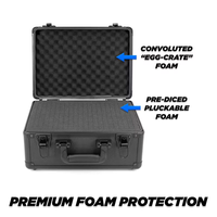 Boîte à outils professionnelle portable, étanche, OEM/ODM, logo personnalisé, cadre en aluminium avec éponge, protection robuste, antichoc, anti-poussière