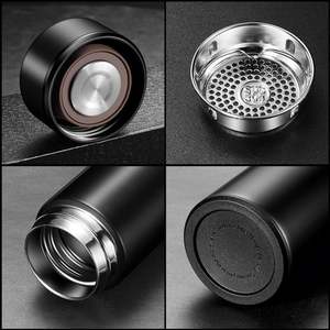 Gourde isotherme à double paroi personnalisée avec logo, 500 ml, bouteille d'eau thermos numérique personnalisée avec affichage de la température LED - Product Image 4