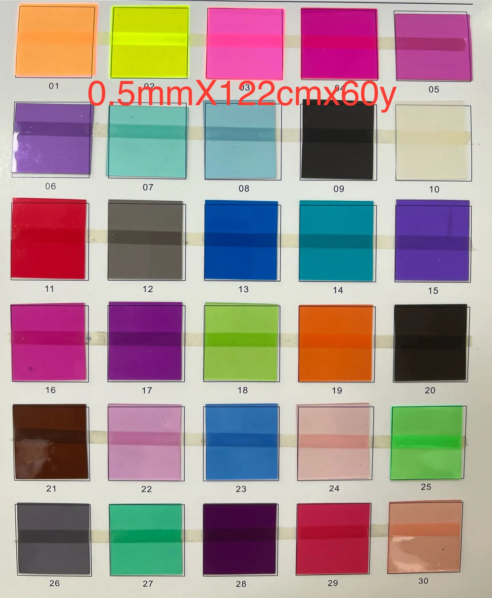 Factory Eco-friendly PVC color transparent film waterproof handbag film packaging material colored transparent PVC film for bags