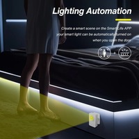 Tuya Zigbee Sensor Gerak PIR Pintar Sudut Lebar 128 Derajat Detektor Tubuh Manusia Alarm Nirkabel Diperlukan Hub Tuya