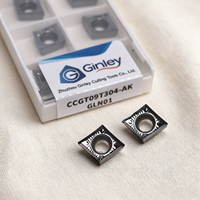 Plaquette de tournage en carbure d'aluminium et de cuivre Ginley CCGT 060202 CCGT 09 09T304 120412 CCGT09T302 CCGT09T304 CCGT120404 AK
