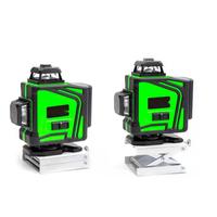 Niveau laser rotatif autonivelant vert Hilda 4D, haute qualité, 360° horizontal et vertical, 16 lignes pour un alignement précis