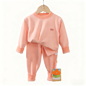 Pyjamas d'hiver chauds et respirants en tricot 100 % polyester, imprimés, épais et doublés <span class=keywords><strong>polaire</strong></span>, pour enfants, collection 2025, vente chaude transfrontalière - Product Image 4