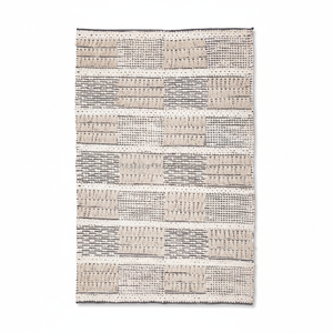 Tapis à tisser en coton Tapis de prière islamique Tapis de designer marocain fait à la main Tapis brodé - Product Image 1