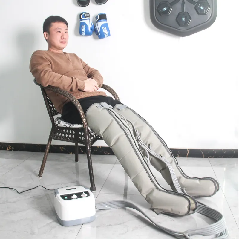 Mesin terapi sirkulasi darah, alat pemijat kaki sistem pemulihan olahraga kompresi udara