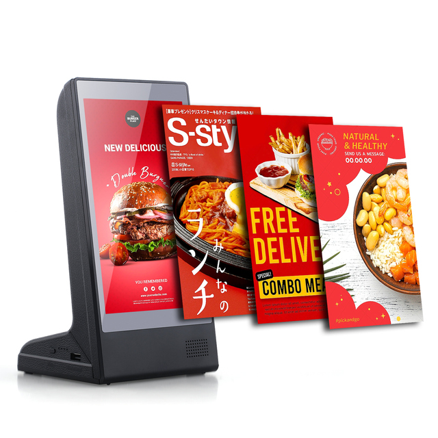 New Upgrade Restaurant Tabletop Digital Menu Advertising Display Calling Ordering Services Phone Charging for Customers