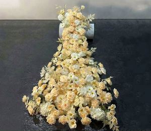 New Waterfall Artificial Flower Engagement Banquet Trailing <b>Table</b> Arrangement Wedding Backdrop Display Window Decoration. - Product Image 1