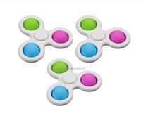 Bestyou ucuz fiyat yeni sıcak satış çocuklar için yetişkin duyusal gökkuşağı basit Dimple Toy Poppit uçan Fidget Spinner