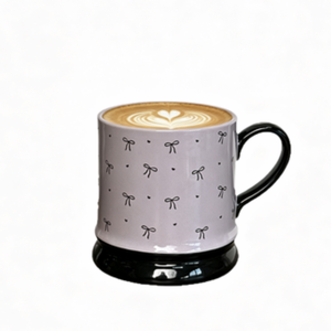 Taza minimalista de porcelana lisa, creativa, de forma redonda, para café, té, bebidas, adorno para el hogar - Product Image 3