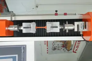 5 kn ऊर्ध्वाधर सार्वभौमिक तन्यता परीक्षण मशीन रबर तन्यता ताकत परीक्षण मशीन