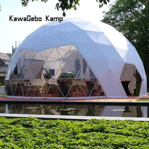 Tente dôme géodésique de <span class=keywords><strong>luxe</strong></span> Kawagebo Kamp 10M en PVC pour fêtes, salons professionnels, camping extérieur, glamping, hôtel, maison avec salle de bain - Product Image 2