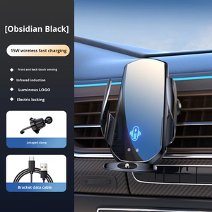 Support de téléphone portable sans fil stable pour voiture, fixation sur grille d'aération, induction, ouverture et fermeture, navigation automobile, vente en gros - Product Image 6