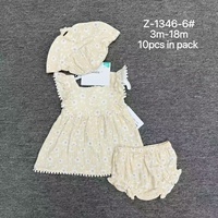 Conjunto de Tres Piezas para Bebé Recién Nacido de Verano: Vestido con Cuello de Muñeca + Pantalones Cortos + Gorro, Conjunto de Color Sólido para Niña