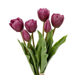 Arreglo Floral de Tulipanes de PU de Alta Gama para Paisajismo, Decoración de Sala de Estar y Comedor - Product Image 1