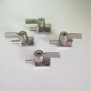 Válvula de bola mini Pagoda de 1/8 pulg. y 1/4 pulg. de acero inoxidable 304 para agua y medios de base ácida débil, uso en la industria alimentaria - Product Image 5