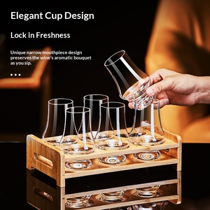 Verre à whisky et à vin sans plomb international, base épaissie, verre à spiritueux professionnel ISO, simplicité moderne - Product Image 4