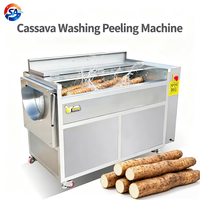 Industriële speciale schuurborstel Cassave-wasser en -schiller model 120, 3000W, 750KG/H voor Afrikaanse Akpu Fufu fabriek