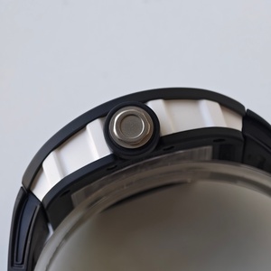 Reloj Mecánico Personalizado de la Mejor Calidad, Resistente al Agua, 43 mm, Movimiento UMI Factory RMUL2, RM055, Cerámica Negra, Esqueleto Gris, Reloj RM - Product Image 4